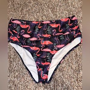 High waisted full coverage swim bottoms